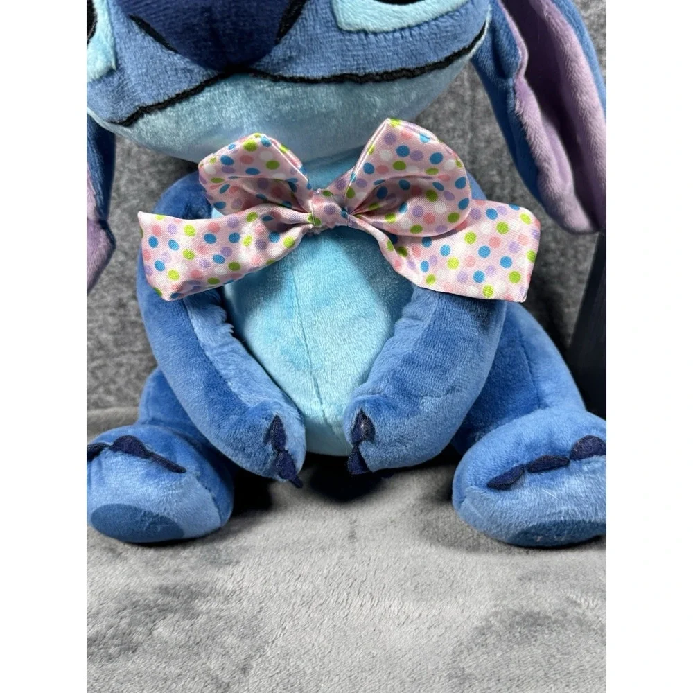 Disney Store Plush Lilo & Stitch Easter Bunny W/ Ears & Bow 2023 Edition‎